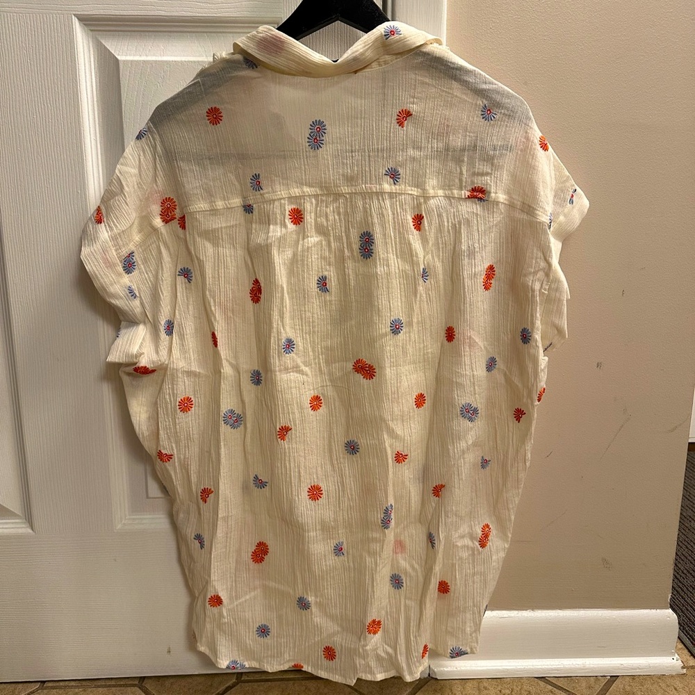 Madewell Daisy Embroidered Central Shirt - Picture 4 of 4